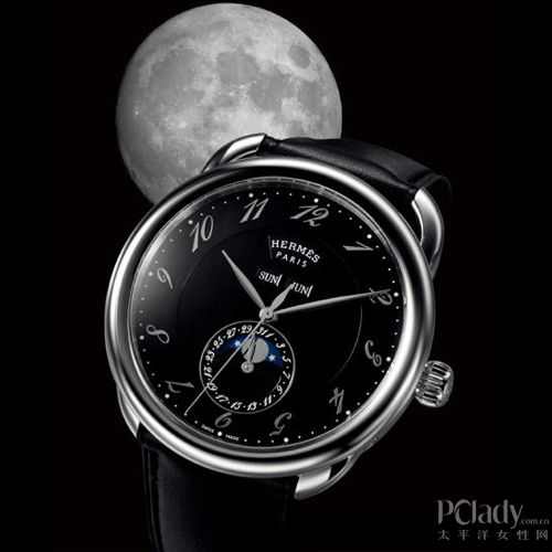 爱马仕 Arceau Grande Lune 全日历月相腕表