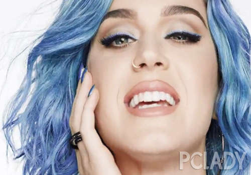 Katy Perry最新彩妆广告 大胆配色撞瞎眼