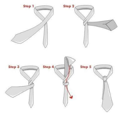 七种常见的领带的打法图解